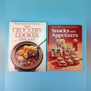 Better Homes and Gardens Crockery Cooker Snacks Appetizers Hardcover Cookbooks